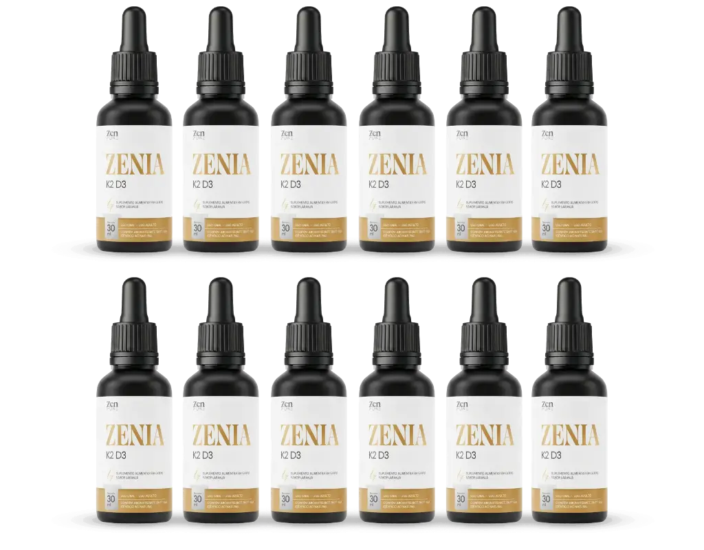 12 Frascos ZENIA K2 D3