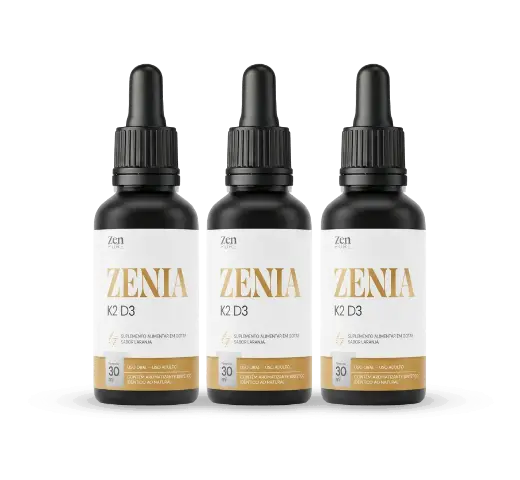3 Frascos ZENIA K2 D3