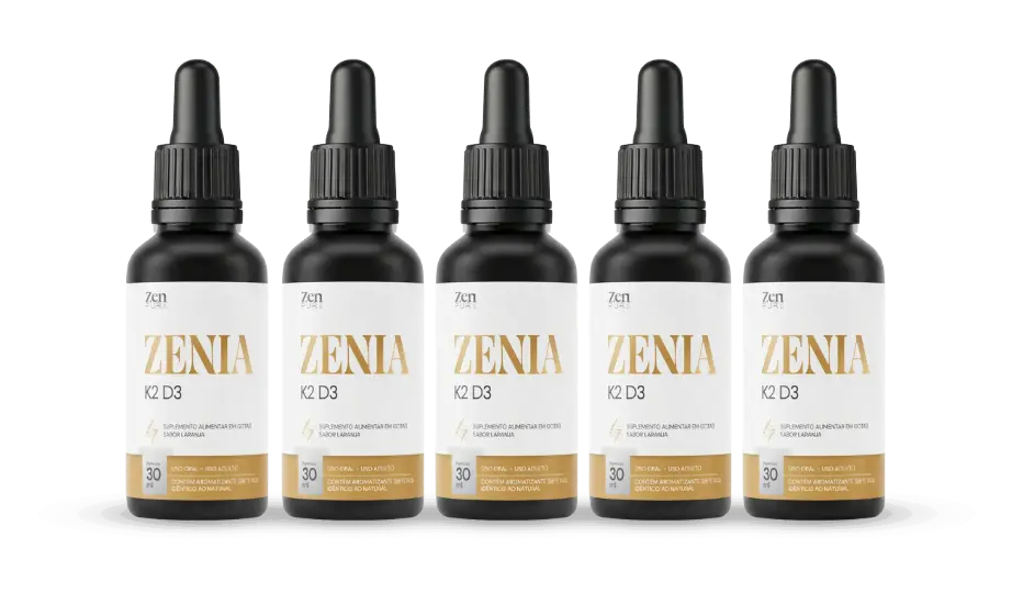 5 Frascos ZENIA K2 D3